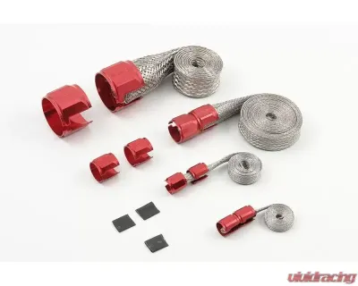Mr. Gasket Flex-Braid Hose Sleeve Kit - Red - 8090