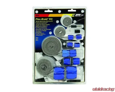 Mr. Gasket Flex-Braid Hose Sleeve Kit - Blue - 8091