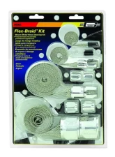 Mr. Gasket Flex-Braid Hose Sleeve Kit - Silver                                     - 8092 - Image 2