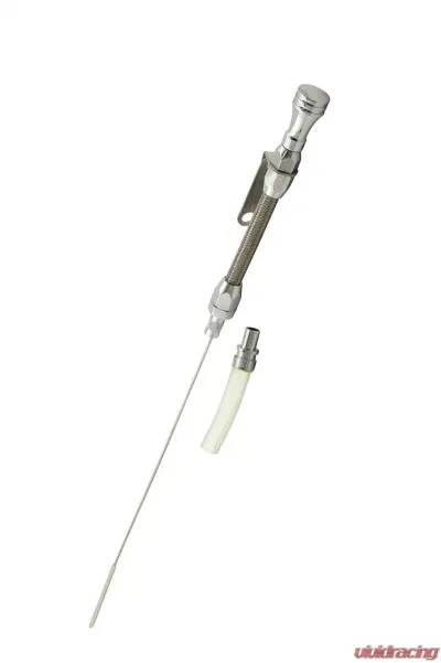 Mr. Gasket Engine Oil Dipstick & Tube - Braided Stainless Steel - 9706G
