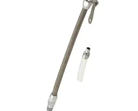 Mr. Gasket Engine Oil Dipstick & Tube - Braided Stainless Steel
