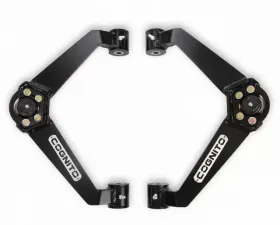 Cognito Motorsports Ball Joint SM Series Upper Control Arm Kit Without Dual Shock Mounts For 01-10 Silverado/Sierra 1500HD-3500HD 01-13 GM 2500 SUVS 03-09 Hummer H2