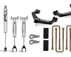 Cognito Motorsports 3-Inch Performance Uniball Leveling Lift Kit With Fox PS 2.0 IFP Shocks for 2020-2021 Silverado/Sierra 2500/3500 2WD/4WD