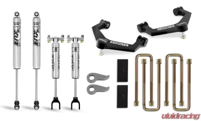 Cognito Motorsports 3-Inch Performance Uniball Leveling Lift Kit With Fox PS 2.0 IFP Shocks for 2020-2021 Silverado/Sierra 2500/3500 2WD/4WD - 110-P0882