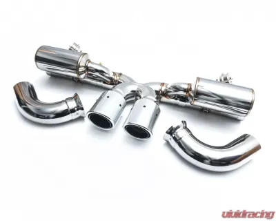 Agency Power Valved Exhaust System w/Polished Tips Porsche 991 GT3 | GT3 RS 14-19 - CLEARANCE - AP-991GT3-170P