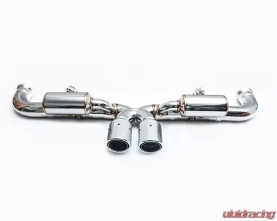 Agency Power Valved Exhaust System w/Polished Tips Porsche 991 GT3 | GT3 RS 14-19 - CLEARANCE - AP-991GT3-170P