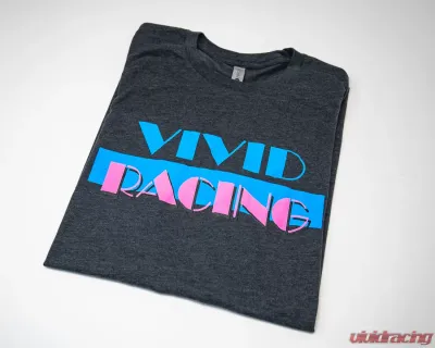 Vivid Racing T-Shirt Miami Vice Mens Charcoal Grey - VR-TSHIRT-MV-CG-2XL