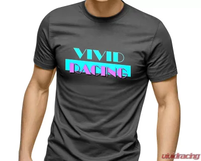Vivid Racing T-Shirt Miami Vice Mens Charcoal Grey - VR-TSHIRT-MV-CG-2XL