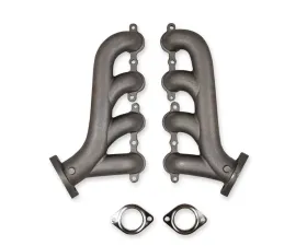 Flowtech GM LS Exhaust Manifolds, 2.25 inch Outlet - Natural Cast Finish