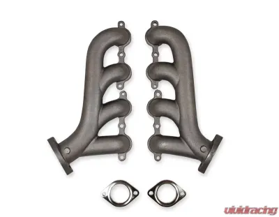 Flowtech GM LS Exhaust Manifolds, 2.25 inch Outlet - Natural Cast Finish - 11730FLT