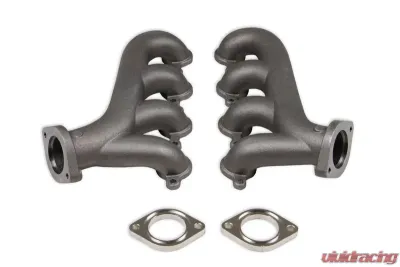 Flowtech GM LS Exhaust Manifolds, 2.25 inch Outlet - Natural Cast Finish - 11730FLT