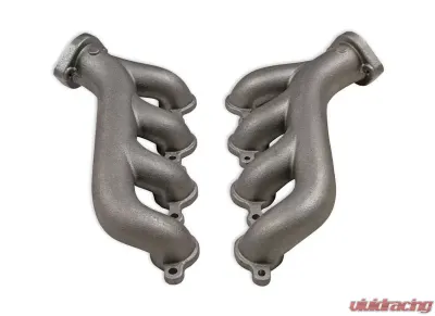 Flowtech GM LS Exhaust Manifolds, 2.25 inch Outlet - Natural Cast Finish - 11730FLT