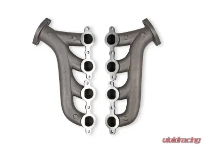 Flowtech GM LS Exhaust Manifolds, 2.25 inch Outlet - Natural Cast Finish - 11730FLT