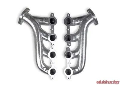 Flowtech GM LS Exhaust Manifolds, 2.25 inch Outlet - Silver Ceramic Finish - 31730-1FLT