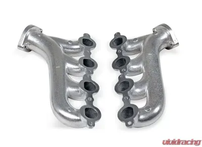 Flowtech GM LS Exhaust Manifolds, 2.25 inch Outlet - Silver Ceramic Finish - 31730-1FLT