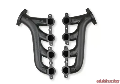 Flowtech GM LS Exhaust Manifolds, 2.25 inch Outlet - Black Ceramic Finish - 31730-3FLT