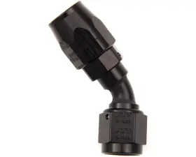 XRP Racing #6 45 Deg Dbl Swivel Hose End Black