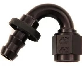 XRP Racing #6 150 Deg Push-On Hose End Black