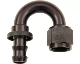 XRP Racing #8 180 Deg Push-On Hose End Black