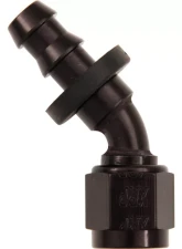 XRP Racing #6 45 Deg Push-On Hose End Black                                     - 234506BB - Image 2