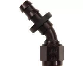 XRP Racing #12 45 Deg Push-On Hose End Black