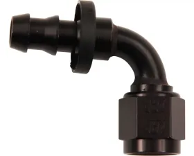 XRP Racing #8 90 Deg Push-On Hose End Black