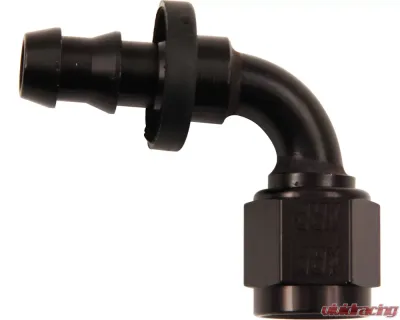 XRP Racing #12 90 Deg Push-On Hose End Black - 239012BB