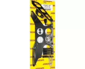 Lokar Push/Pull Throttle Cable Mounting Bracket Black (4 Hole Plenum Style | Black)