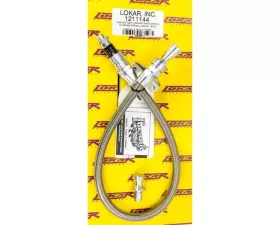 Lokar Anchor Tight Locking Dipstick Firewall Mount (Clear Anodize) TH-350 | TH-400