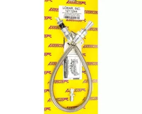 Lokar Anchor Tight Locking Dipstick Firewall Mount (Clear Anodize) 700-R4