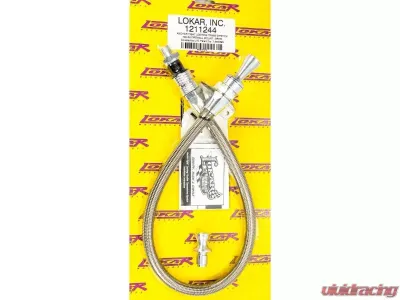 Lokar Anchor Tight Locking Dipstick Firewall Mount (Clear Anodize) 700-R4 - 1211244