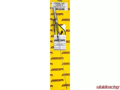 Lokar Anchor Tight Locking Oil Dipstick (Brite | Push into Passenger's Side) Chevy Small Block 1979 - 1220014