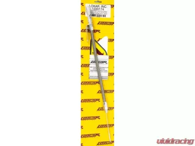 Lokar 1/4" Anchor Tight Locking Oil Dipstick (NPT Pan fitting Gauge to Fit - 12" Housing Length) Universal - 1220174