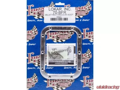Lokar Rectangular Shifter Boot Ring (6.75" x 5.25" | Billet Aluminum) - 70-BFR