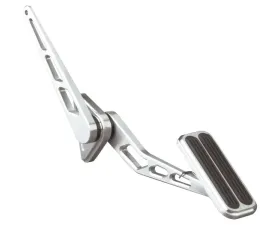 Lokar Brushed with Rubber Inserts Throttle Assembly (Throttle Pedal - 1-1/2