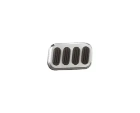 Lokar Brushed with Rubber Inserts Brake Pad (Throttle Pedal: 1-1/2