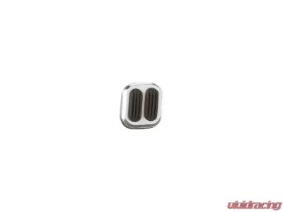 Lokar Brushed with Rubber Inserts Dimmer Switch Cover (Throttle Pedal - 1-1/2" x 4" | Brake Pad - 3" x 2") - BAG-6006