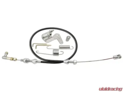 Lokar 2ft Duo-Pak Hi-Tech Throttle Cable with Brackets (Black Housing) Universal - DP-1000U