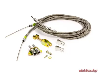 Lokar Cut-to-Fit Parking Brake Cablewith Clevises (Braided Stainless Housing) Ford Explorer | Ranger - EC-81FHT