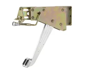 Lokar Adjustable Under Dash Mount Pedal Assembly with Rubber (Billet Foot Brake) Universal
