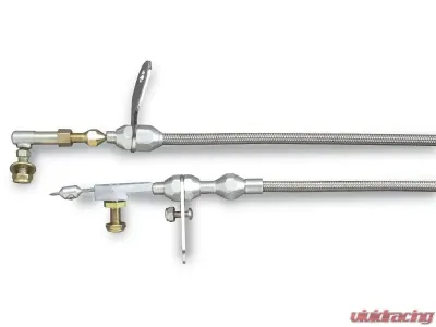 Lokar Adjustable Hi-Tech Kickdown Cable (Braided Stainless Housing) Torqueflite 518 - KD-2518HT