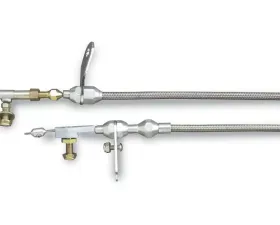 Lokar Adjustable Hi-Tech Kickdown Cable (Braided Stainless Housing) Torqueflite 727