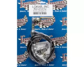 Lokar Adjustable Hi-Tech Kickdown Cable (Black) Torqueflite 727