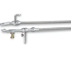 Lokar Adjustable Hi-Tech Kickdown Cable (Braided Stainless Housing) FMX