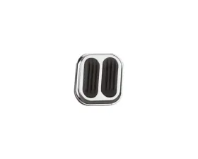 Lokar Dimmer Pedal Pads with Rubber (Steel | Chrome)
