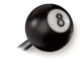 Lokar 8-Ball Shifter Knob (Black & White)