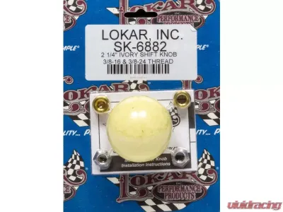 Lokar 2-1/4" Shifter Knob (Ivory) - SK-6882