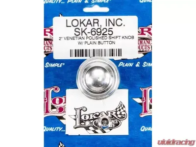Lokar 2" Venetian Shifter Knob with Button (Polished) - SK-6925