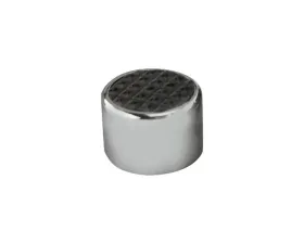 Lokar Round Pedal Pad with Rubber (Chrome | Steel)