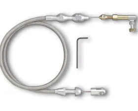 Lokar 4ft Hi-Tech Throttle Cable (Braided Stainless Housing) Universal
